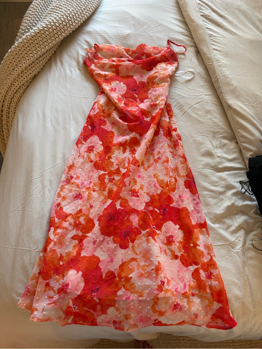 Floral Dress in Pink & Red